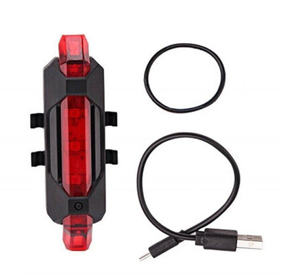 Luz Linterna Recargable Usb Bicicleta