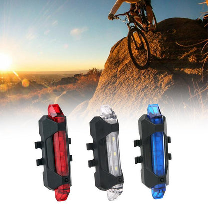 Luz Linterna Recargable Usb Bicicleta