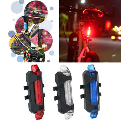 Luz Linterna Recargable Usb Bicicleta