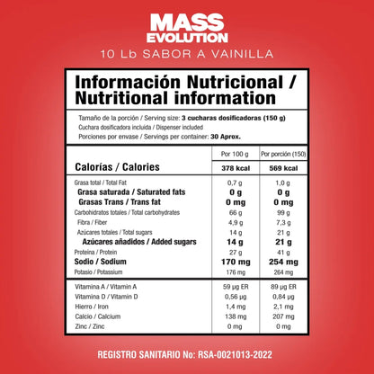Mass Evolution 10 Lbs